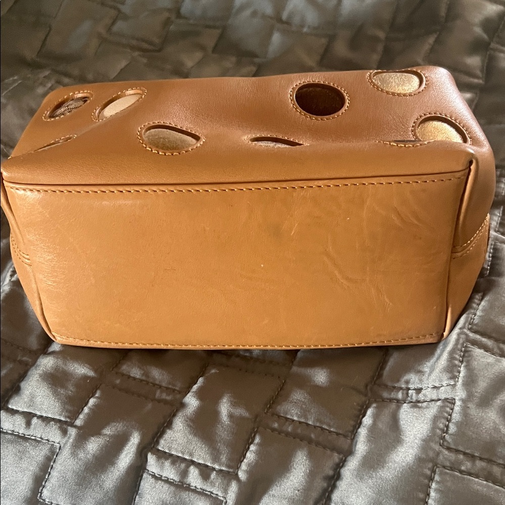 Vintage Coach Polka Dot Tan and Brown Demi mini Bag - Picture 4 of 9